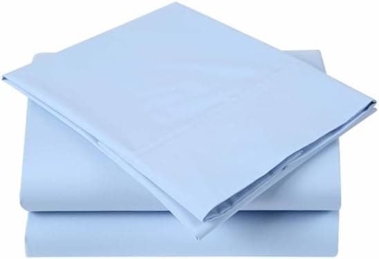 Affluence 300 Thread Count Cotton/Polyester Sheet Set (Queen Sheet Set, Light Blue)