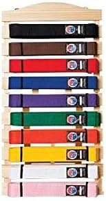 Free Standing Wooden 10 Belt Display