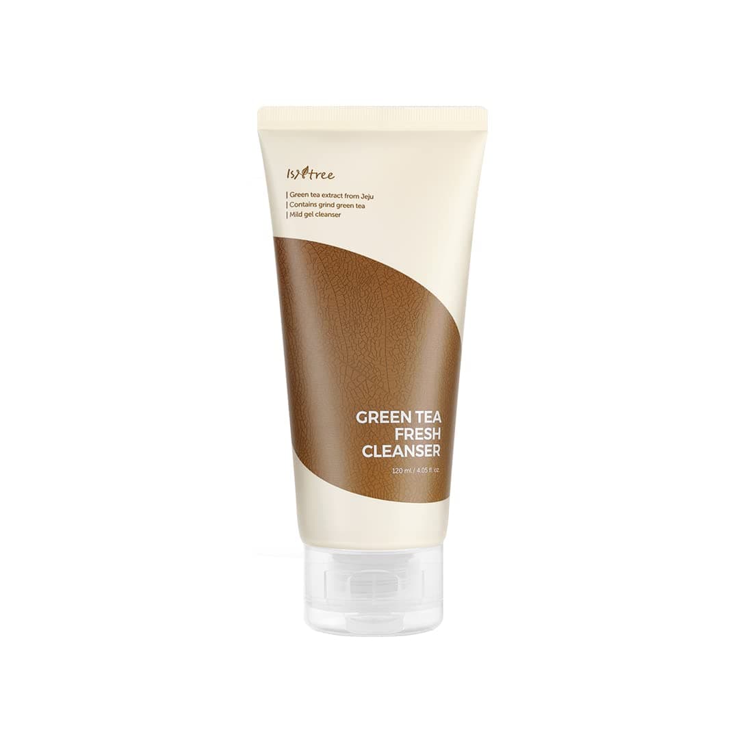 IsNtree Green Tea Fresh Cleanser 120ml 4.05 fl.oz | Green tea extract from Jeju | Contains grind green tea | Mild gel cleanser