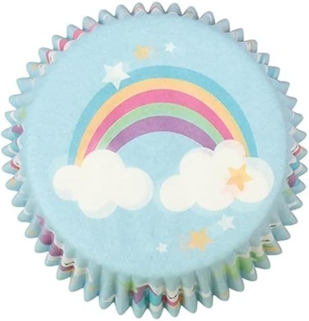 Unicorn & Rainbow FOIL LINED Cake Cases - 24 pack