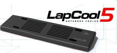 Vantec Lpc-501-Bk Lapcool5 Nb Cooler W Adjustable Fan Speed Built-in USB 3Port