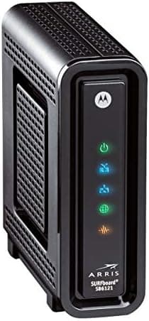 ARRIS SURFboard SBG6580 DOCSIS 3.0 Cable Modem/ Wi-Fi N300 2.4Ghz + N300 5GHz Dual Band Router - Retail Packaging Black (570763-006-00)