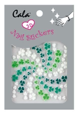 Cala 3D Nail Art Stickers x2 Packs Clover #86261+ Aviva Eco Nail File!