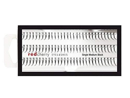 RED CHERRY Lashes Single Medium Black by Red Cherry