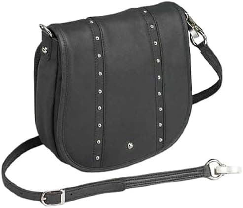 GTM Gun Tote'n Mamas Concealed Carry Simple Bling Hand Bag, Black, Small