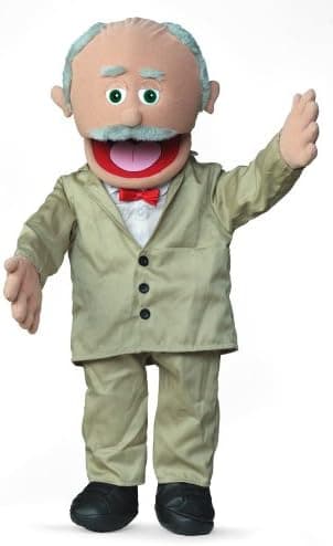 30" Pops, Hispanic Grandfather, Professional Performance Puppet with Removable Legs, Full or Half Body