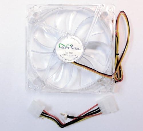 APEVIA 120mm 4pin Molex Crystal Case Fan CF12S