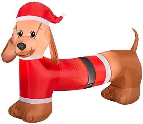 Holiday Time Dachshund Wiener Dog Christmas Inflatable 4 Foot Long by Gemmy