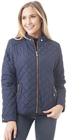 Khanomak Quilted Padding Jacket with Suede Piping Detail