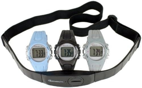 Isokinetics Inc. Heart Rate Monitor Watch - With Chest Strap - Gray