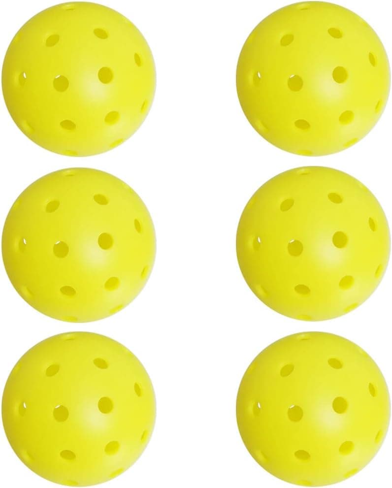TIANYOU Outdoor Pickleball Rotation Molded ONE-Piece Pickle Ball 40 Holes Pickleball Balls
