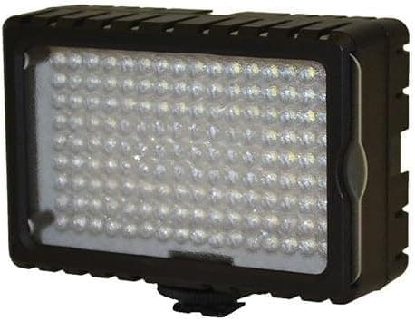 Bescor 125 Watt Equivalent High Intensity 6500°K on Camera LED Light with Dimmer & 4300°K Correction Filter