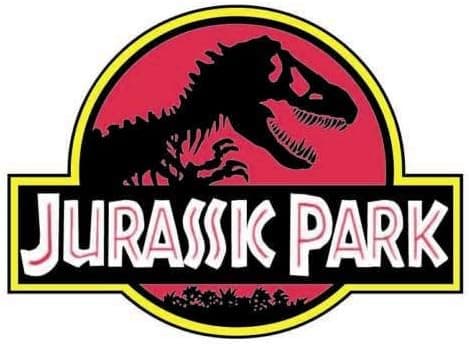 Pack of 6-2" Stickers -Jurassic Park Vinyl Sticker