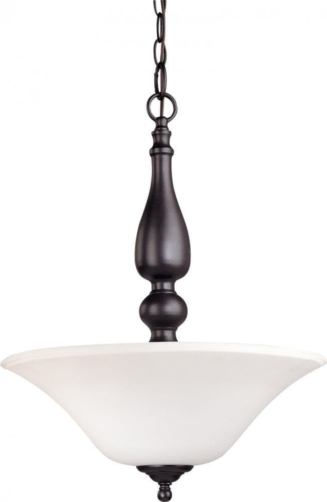 NUVO 60/1848 Three Light Pendant, Dark Chocolate Bronze