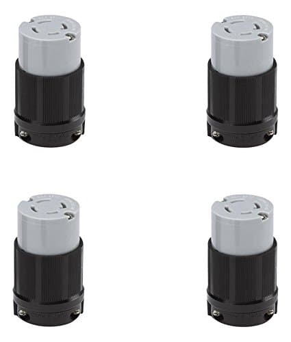 OCSParts L15-30R L15-30R Locking Connector, Rated for 30A, 250V, cUL Listed (Pack of 4)