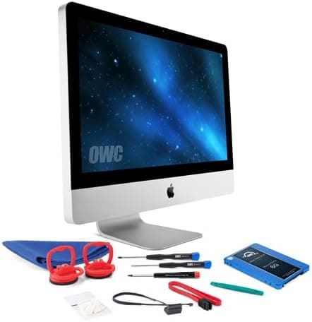 OWC SSD Upgrade Kit for 2011 21.5-inch iMacs, Mercury Electra 250GB 6G SSD, 18" SATA III 6Gbps Data Cable, Installation Tools and iMac Screen Adhesive Tape Set