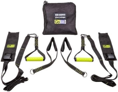 GoFit Gravity Straps Suspended Body Weight Training System with Carry Bag and Bob Harper Training DVD