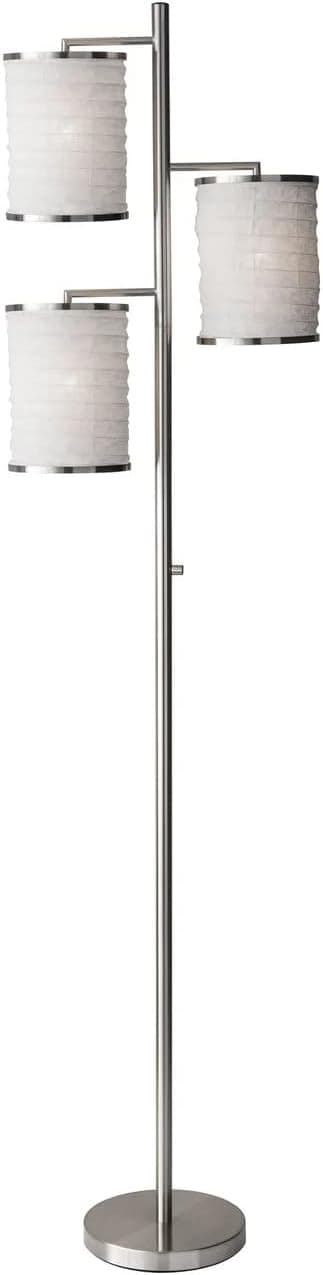 Adesso 4152-22 Bellows Tree Lamp, Steel, Modern Chic, 74 in