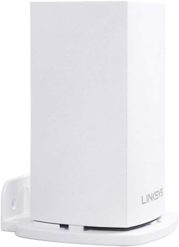 HOLACA Wall Mount Bracket Wall Mount Stand Holder for Linksys Velop Home Mesh WiFi System (AC1300 Dual-Band) with Easy Installation and Space-Saving