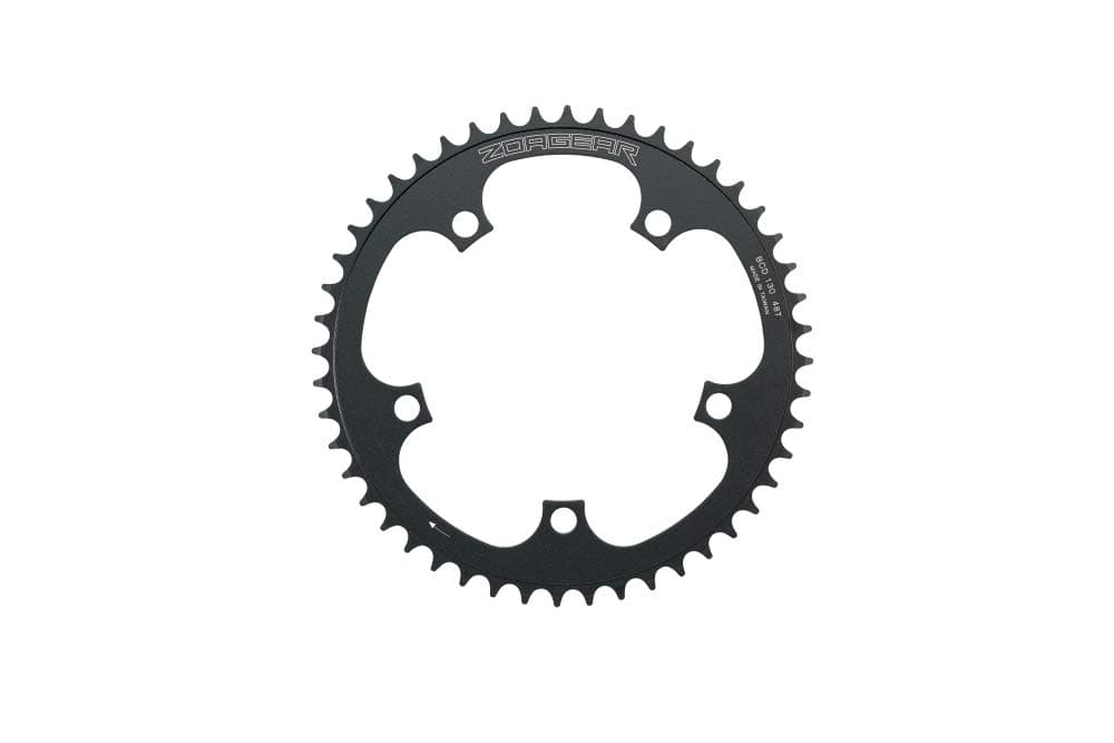 Zoagear Single Speed Chainring 130 BCD 48 Teeth Track Fixed Gear Bike Black