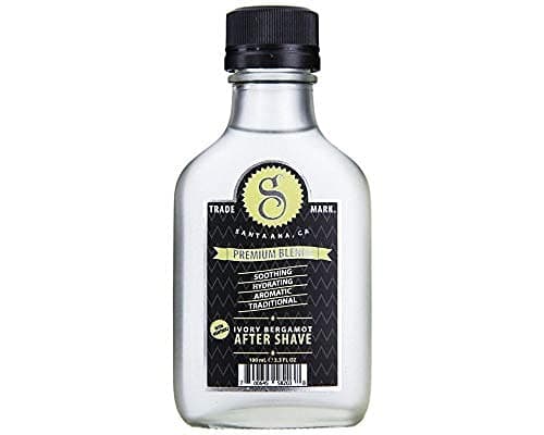 Suavecito Premium Blends Aftershave Ivory Bergamot 3.3 oz. Men's Face Grooming Supply Fresh Fragrance
