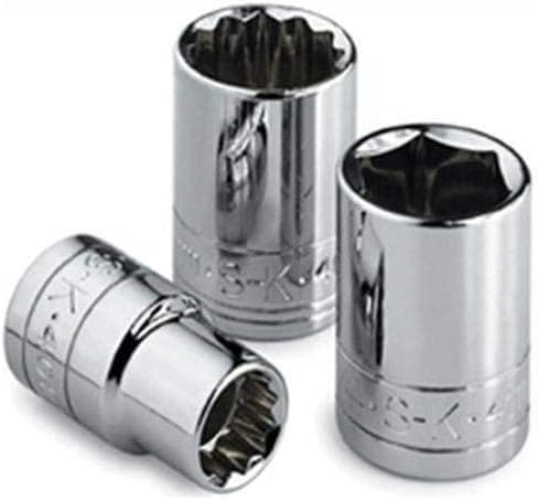SK Tools USA, LLC, 310, SK Sockets, 3/8" Drive 6-Point Metric Standard Chrome Socket, 10 mm, SuperKrome Finish