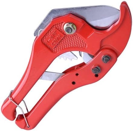 1-5/8" Ratchet Pex PVC Pipe and Tube Cutter Red