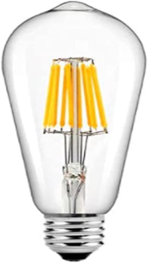 sunmeg 4W 120V Dimmable Filament LED, Soft White 2700K, E26 Base 360 Degree Beam Angle, Equivalent to 40W Incandescent Bulb