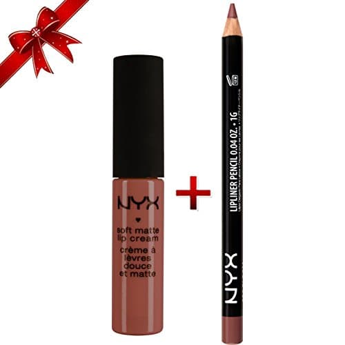 NYX Slim Lip Pencil Coffe & Soft Matte Lip Cream Cannes