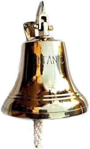 Brass Bell Titanic 6" Nautical Ship Boat Decor