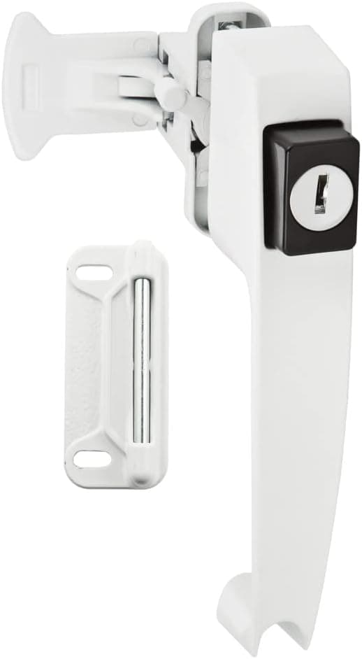 National Hardware N213-124 V1317 Pushbutton Latch in White