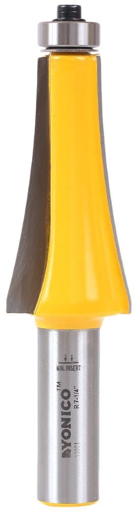 Yonico Guitar Finger Board Radiusing Router Bit 7-1/4-Inch Radius 1/2-Inch Shank 13001