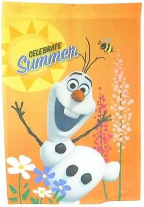 Disney Garden Art Flag Olaf Celebrate Summer