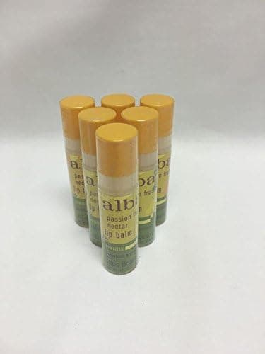 Alba Botanica Hawaiian Lip Balm, Passion Fruit Nectar, 0.15 Oz (Pack of 6)
