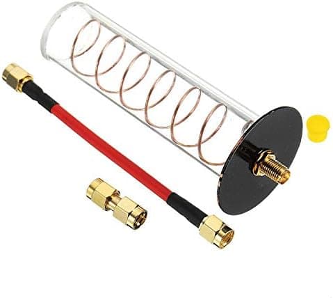 CHENJUAN 5.8G 16DBi RHCP Directional Spiral Spring Helical FPV Antenna 11cm RP-SMA/SMA for FPV Transmitter TX RC Models DIY Accs Spare Parts (Color : RP SMA)