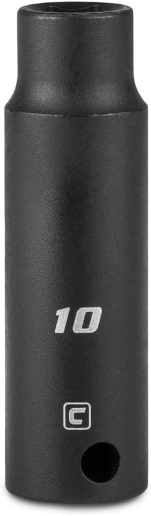 Capri Tools 10 mm Deep Impact Socket, 3/8-Inch Drive, 6-Point, Metric