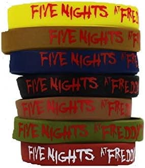 fat cat sales Five Nights at Freddy's (FNAF) 7PCS Silicone Bracelet Set