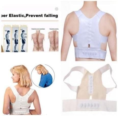 Lovestore2555 Magnetic Therapy Posture Back Shoulder Corrector Support Brace Belt (Size XL)