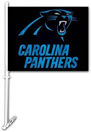 Carolina Panthers Car Flag (Black)
