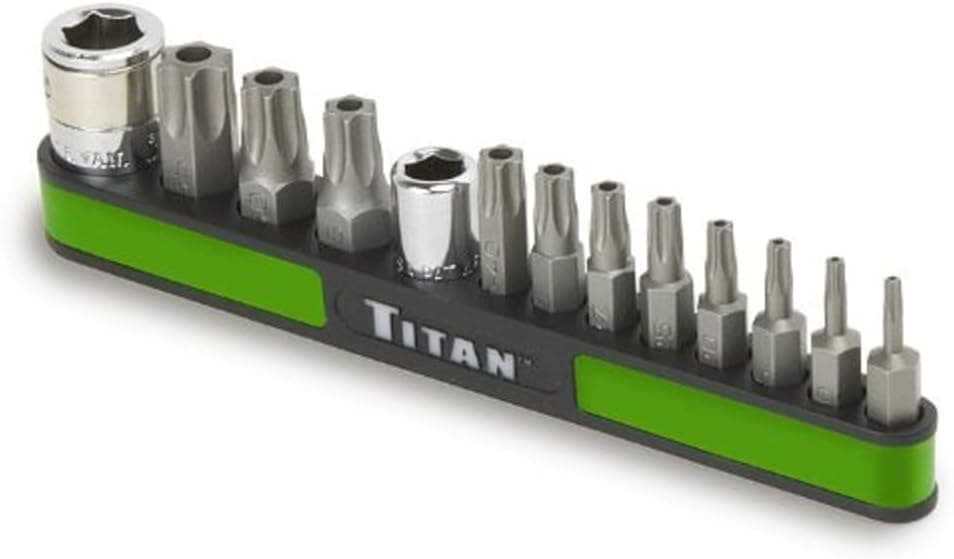 Titan 16113 13-Piece Tamper Resistant Star Bit Set