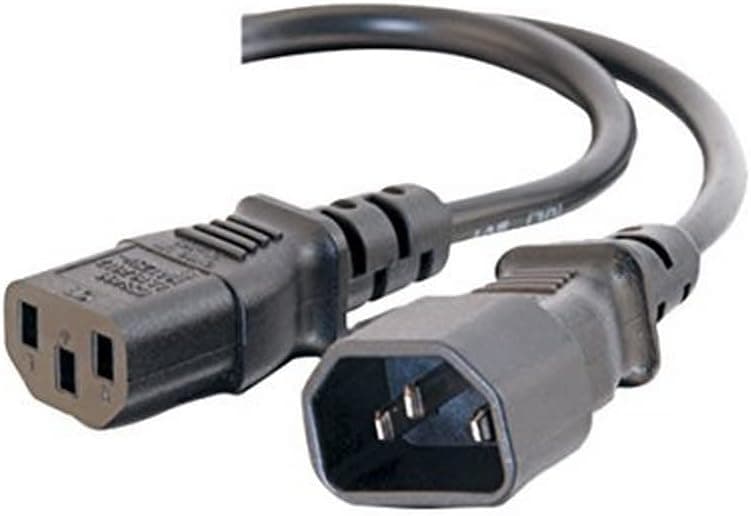 C2G 18 AWG Computer Power Extension Cord, 6 Foot Long, 03141 Black