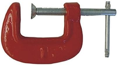 Shop-Tek 1-Inch C-Clamp with RED Body (Pack of 6)