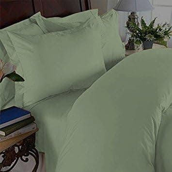 Elegance Linen Wrinkle Resistant - 1200 Series Luxurious Ultra Soft - %100 SATISFACTION GUARANTEE- 4-Piece Sheet Set, Deep Pockets Fits Up to 16" - King, Green