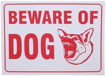 IIT 35410 9" x 12" Beware Of Dog Sign Board