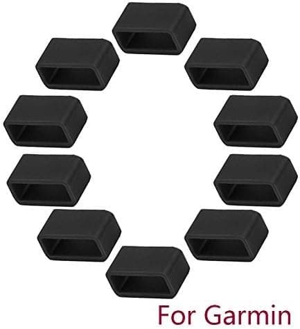EverAct 10 PCS Silicon Fasteners for Garmin , Black Color