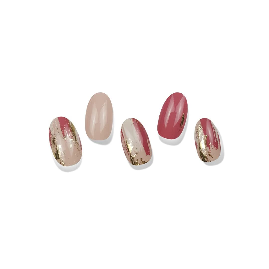 22 Stylish Gel Nail Strips (Ultra Chic(Pink))