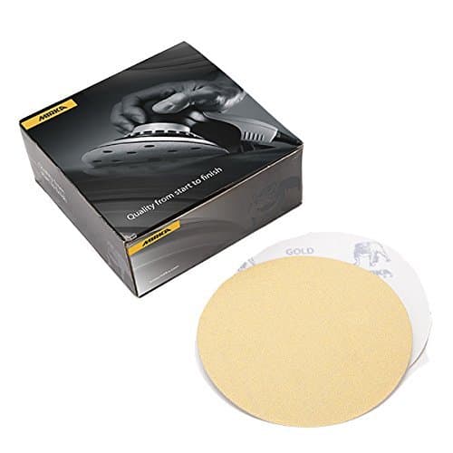Mirka 23-612-800 Gold 5" Velcro Hook & Loop Grip Sanding Discs 800 Grit 50/Pack