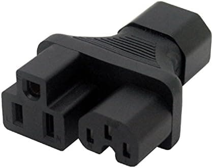 IEC C14 to C13 & US Plug Y Splitter Plug Main Power Adapter Socket /Plug NEW