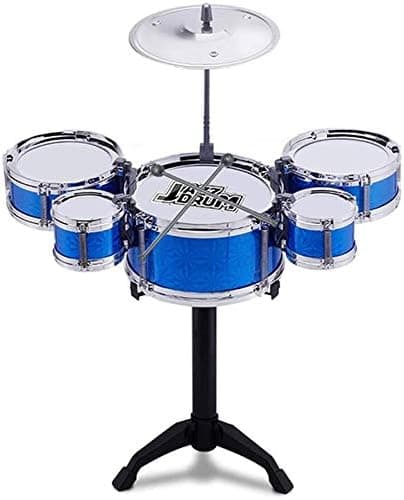 O-Toys 8 Pcs Kids Drum Toy Set Rock Jazz Drum Kit Early Educational Toys with Cymbal Drumsticks Boys Girls for Kindergarten Nursery School