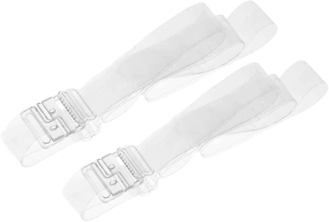isABelt CLEAR BELT Invisible Belt | Skinny Belt | No Show Belt with Magnetic Lock (Clear Plastic 2-Pack)